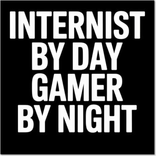 Internist By Day Gamer By Night Posters and Art